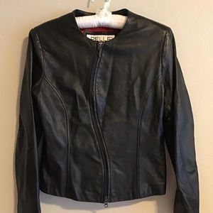 Pelle Studio Wilson’s Black Leather Moto Jacket. M